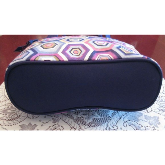 Donna Sharp Geometric Design Shoulder Bag Tote - Picture 6 of 7